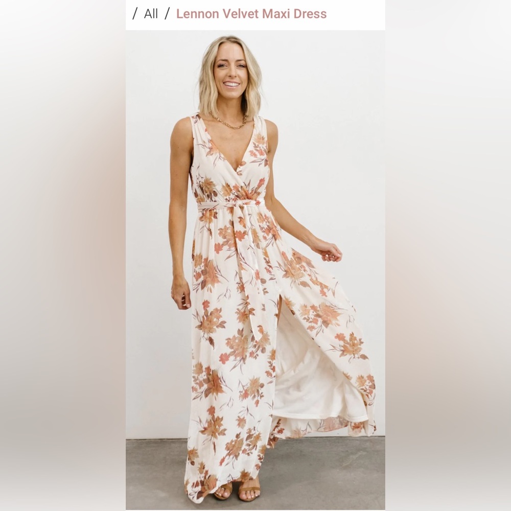 Baltic born Lennon velvet maxi dress